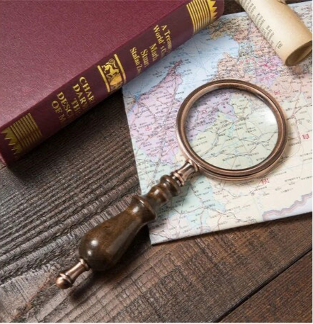 Custom Name Engraved Wood Magnifying Glass, Retro Optical Glass Magnifier Personalized, 10x Vintage Hand Magnifying Lens Glass With Box