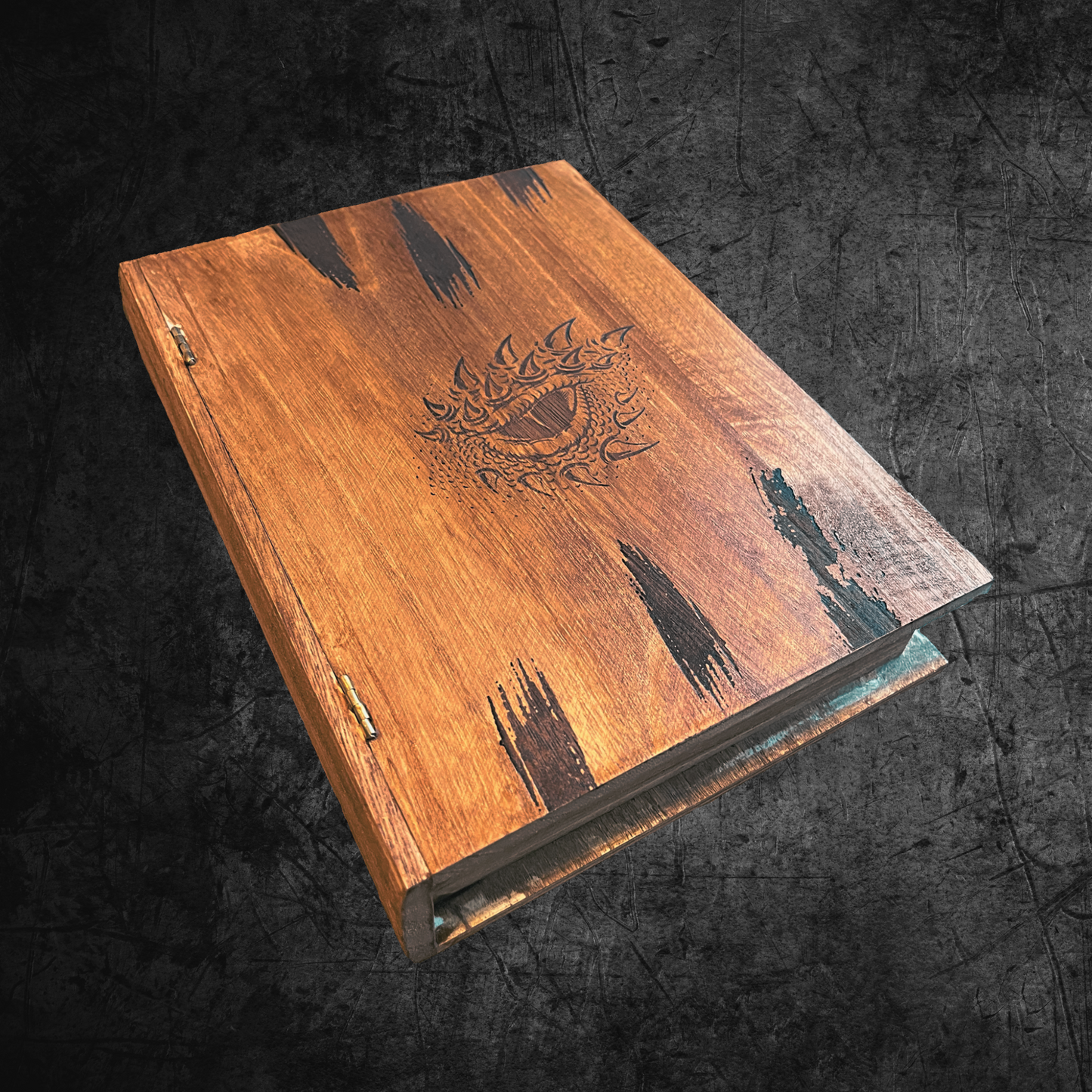 Personalized Fantasy Dice Case, Dragon Dice Print, Engraved Wood Box, Dice Box Gift, D&D Dungeons and Dragons Box, Dice Case Set Storage