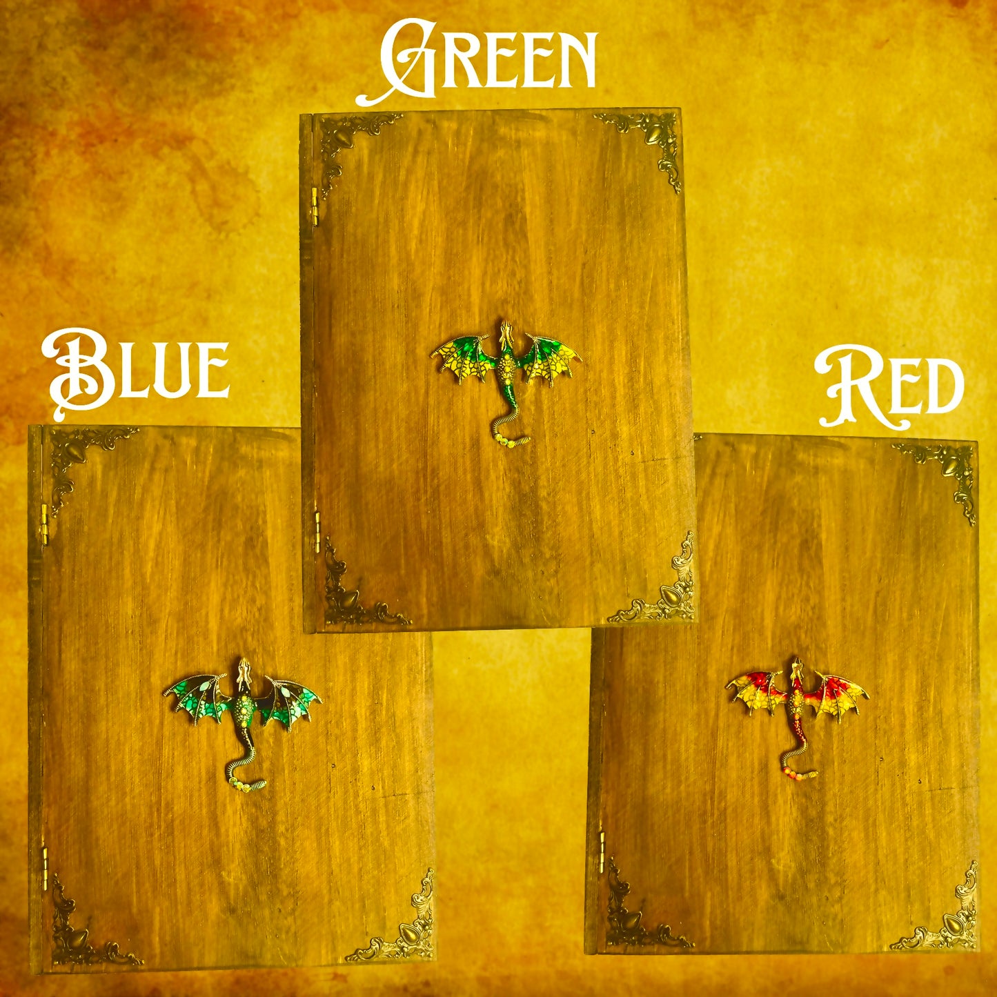 fantasy dragon trinket box hidden compartment