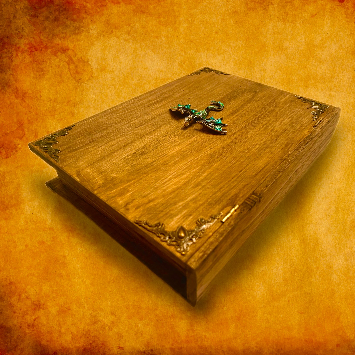 Openable Dragon Book Keepsake Box, personalized engraved gothic dragons gift, Medieval Jewelry Trinket Box Case, Majestic Book Memory Box