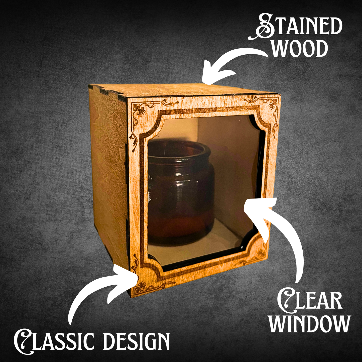 Candle Packaging & Gift Boxes with Window 3 pack