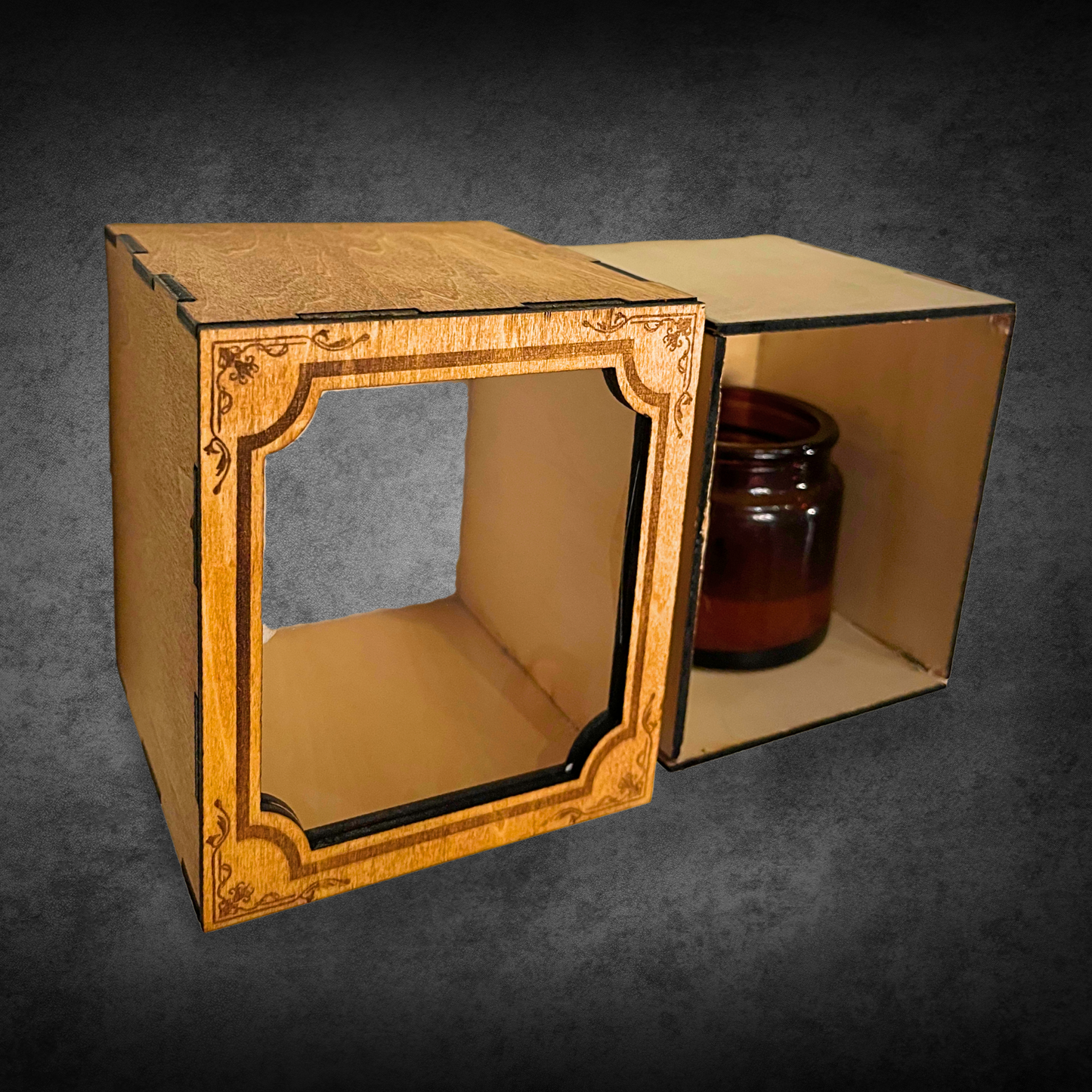 Candle Packaging & Gift Boxes with Window 3 pack