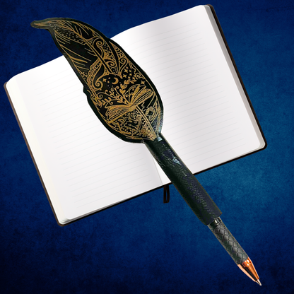 engraved quill pen for book lovers