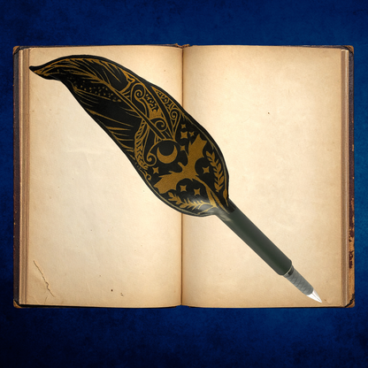 fantasy quill pen refillable feather pen