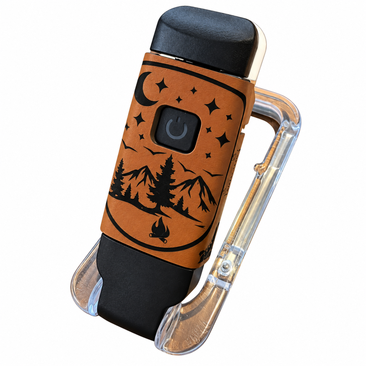 Outdoor Mountain Night Design Clip-On Book Light – , USB Reading Light, Camping Book Lamp, Gift for Readers
