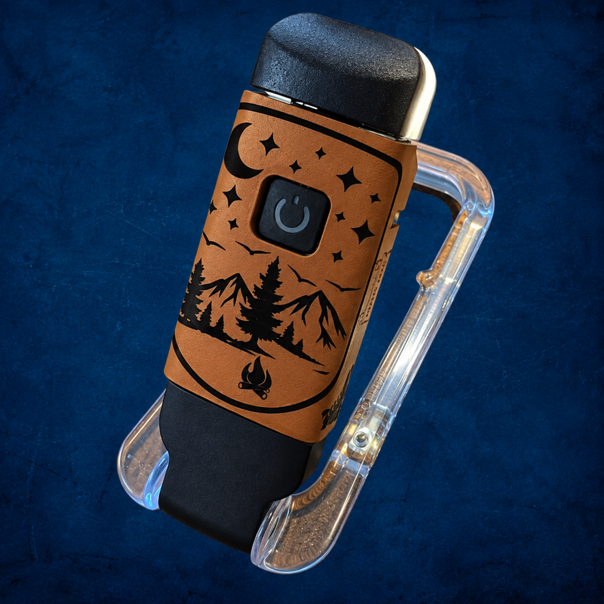 Outdoor Mountain Night Design Clip-On Book Light – , USB Reading Light, Camping Book Lamp, Gift for Readers