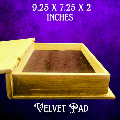 Openable Dragon Book Keepsake Box, personalized engraved gothic dragons gift, Medieval Jewelry Trinket Box Case, Majestic Book Memory Box