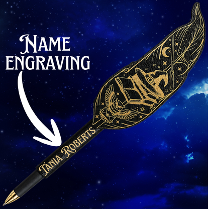 Personalized wizard quill pen gift