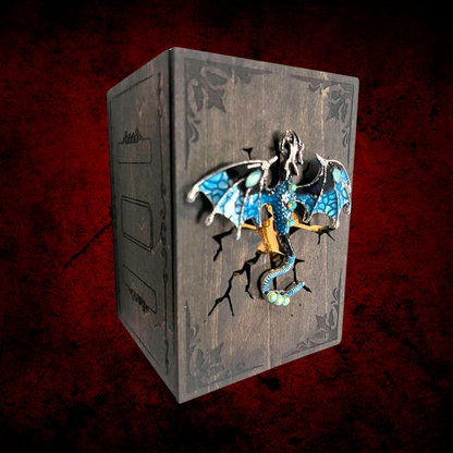 Desk Organizer, Pen Holder, Fantasy Dragon Lover Gift for her him