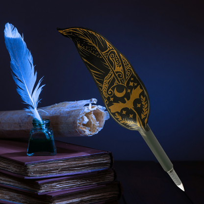 cosplay feather pen gift for fantasy fans
