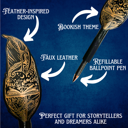 personalized medieval quill pen