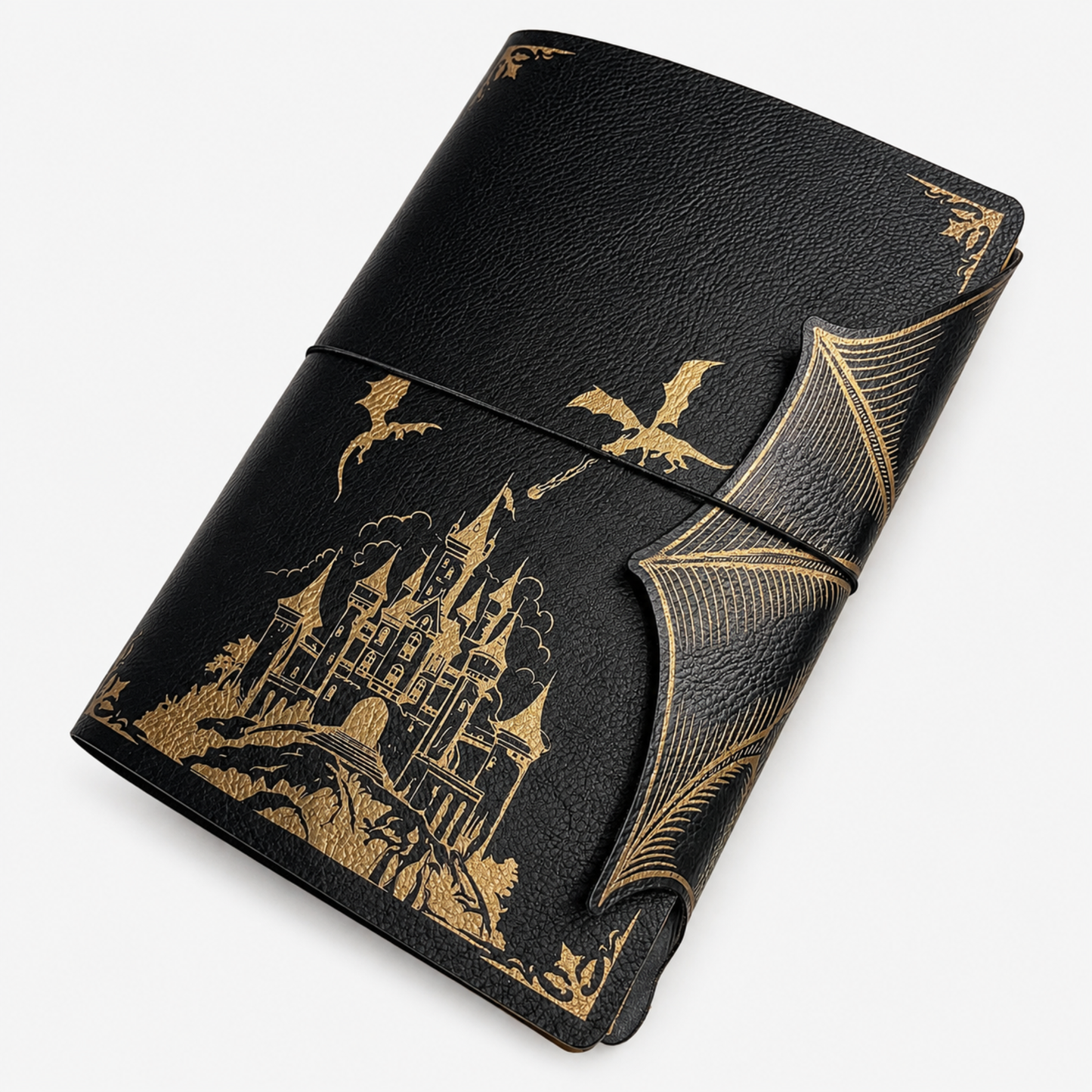 Fantasy Dragon Refillable A5 Journal with Dragon Wing Flap