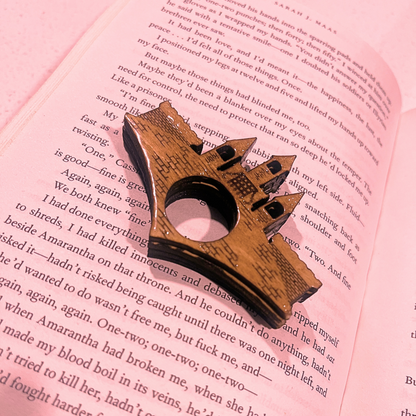 Decorative Book Page Holder, Castle Fantasy Design, Book Accessories Gift