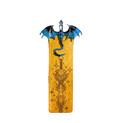 Dragon Bookmark with Metallic Accent, Fantasy Readers gift