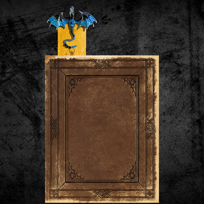 Dragon Bookmark with Metallic Accent, Fantasy Readers gift