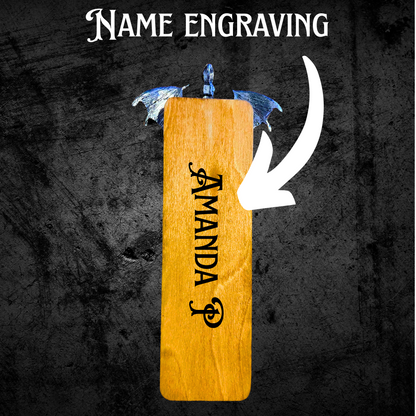 Dragon Bookmark with Metallic Accent, Fantasy Readers gift