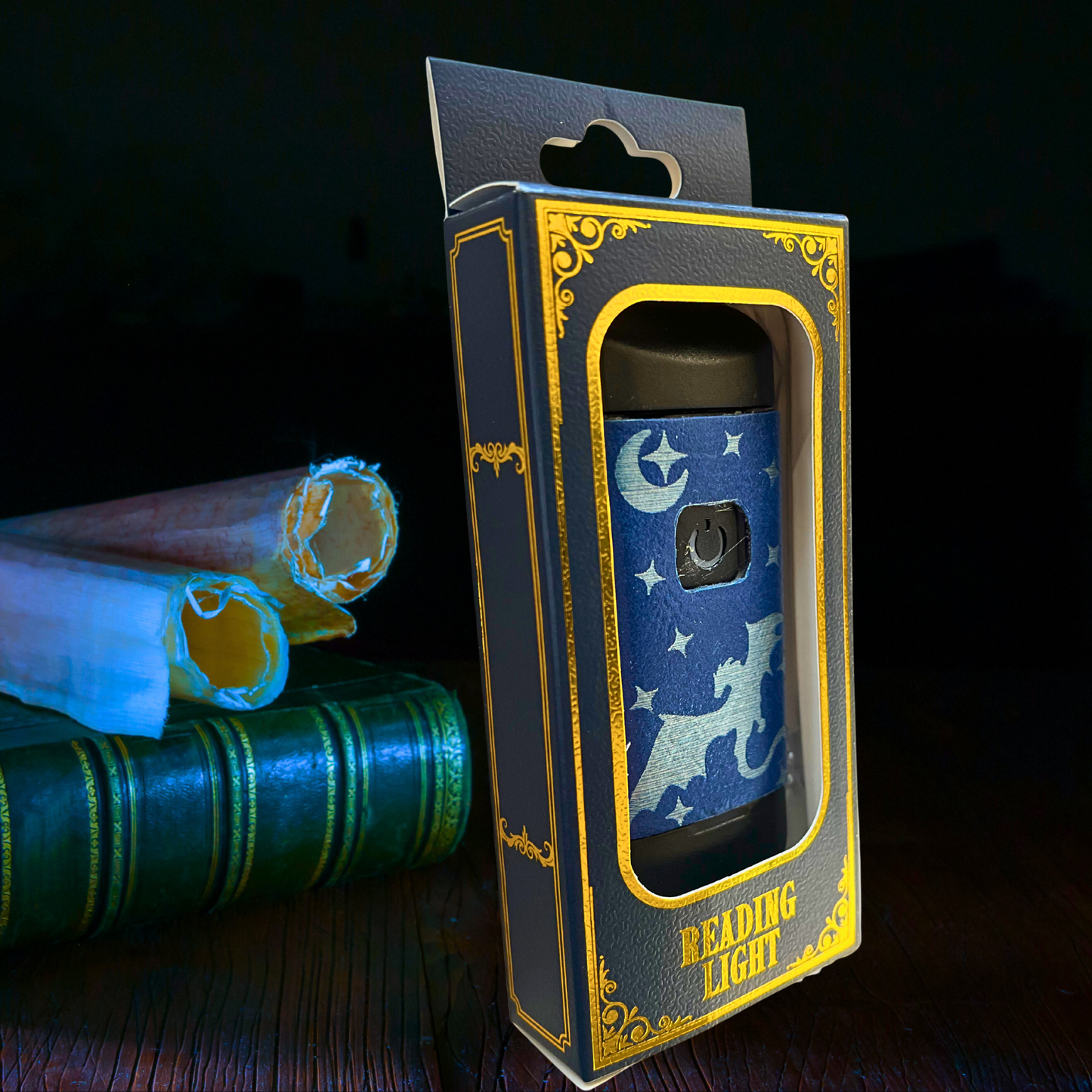 Book Reading Light with Fantasy Dragon Design, Clip-On Reading Light, Personalization Option