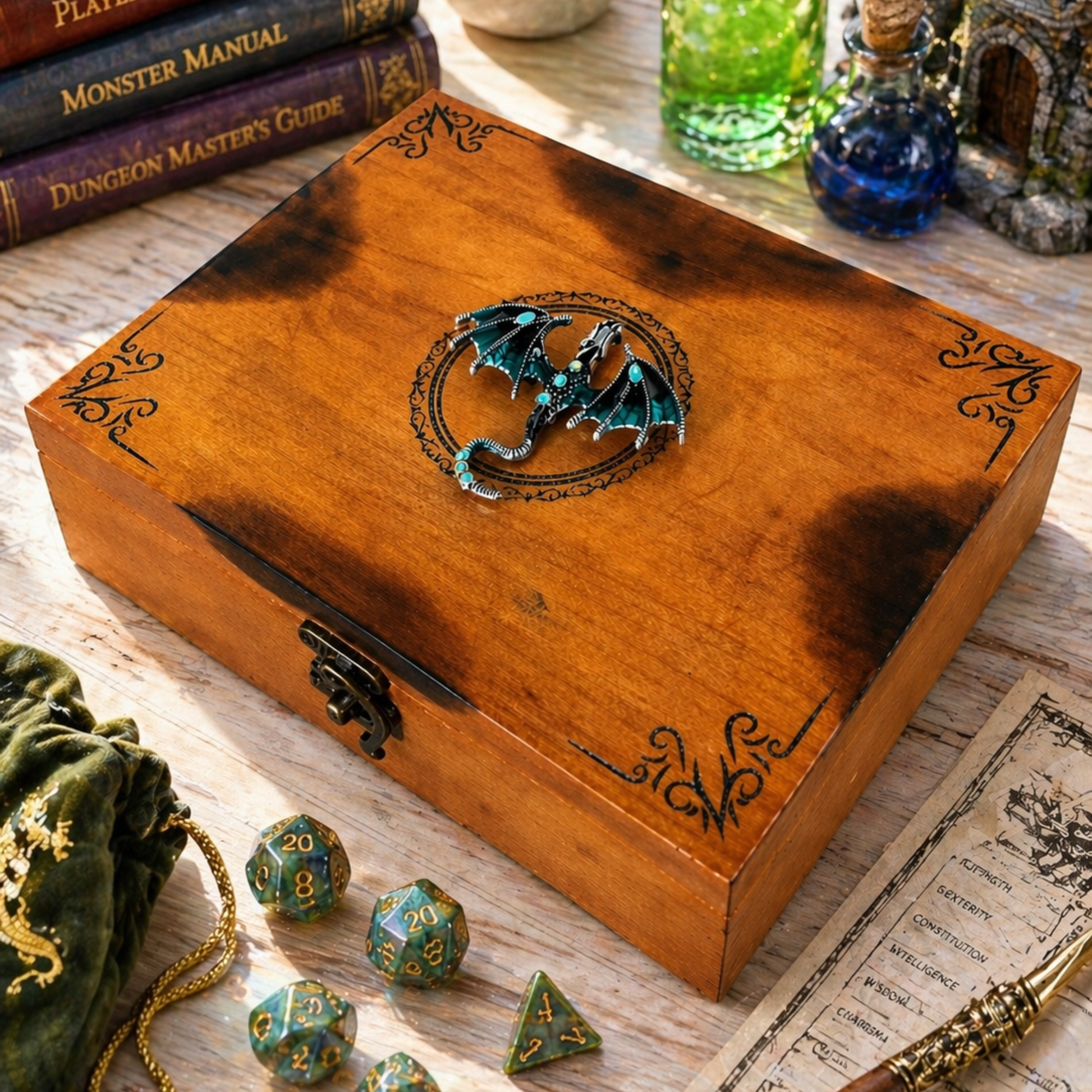fantasy dice storage box gift