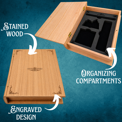 bookish desk organizer storage wood