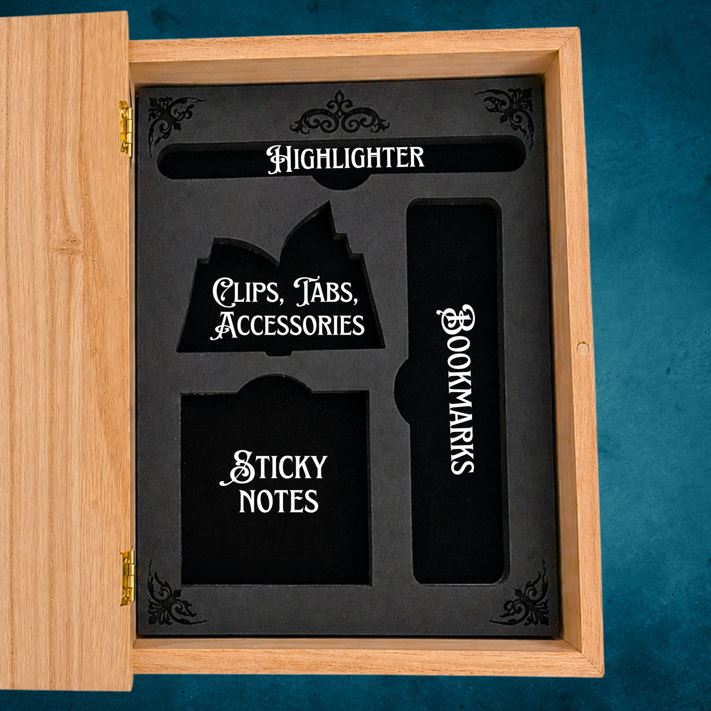 reader gift wooden catchall box
