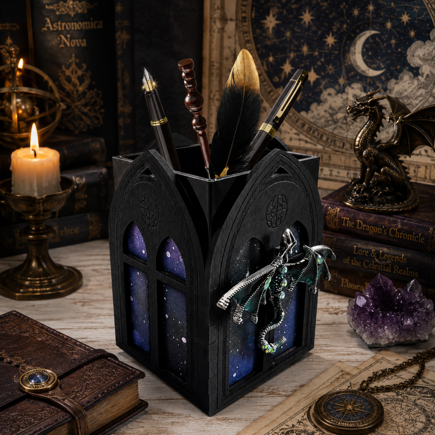 dark academia dragon organizer