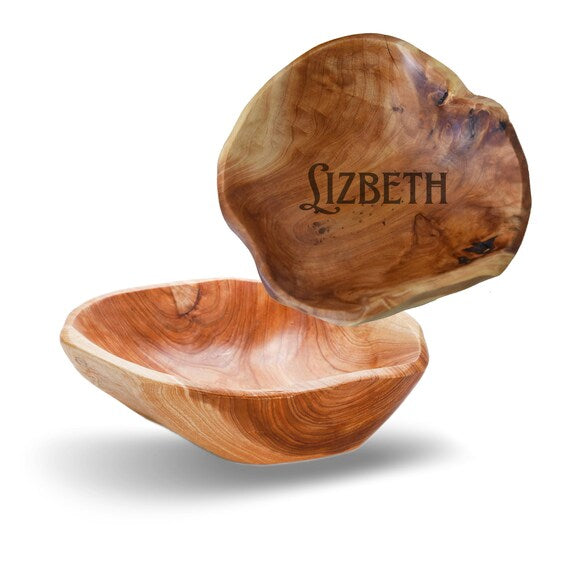 Decorative Natural Wood bark Plate for Displaying holding keys, jewelry, phone | Simple Decorative Wooden Bowl | accessory Holding tray