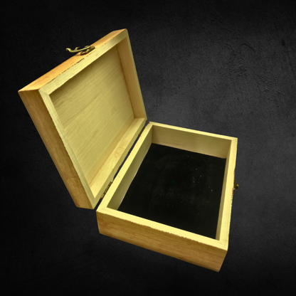 Firefighter Wooden Keepsake Box, Maple Hardwood with Laser Engraved Maltese Cross, American Flag Design
