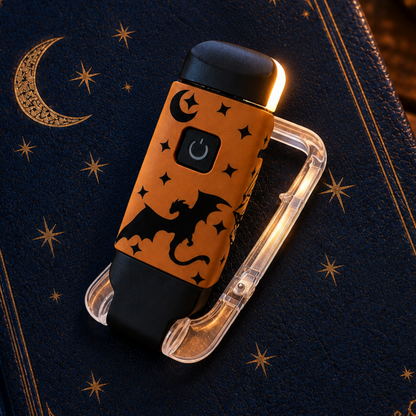 Book Reading Light with Fantasy Dragon Design, Clip-On Reading Light, Personalization Option