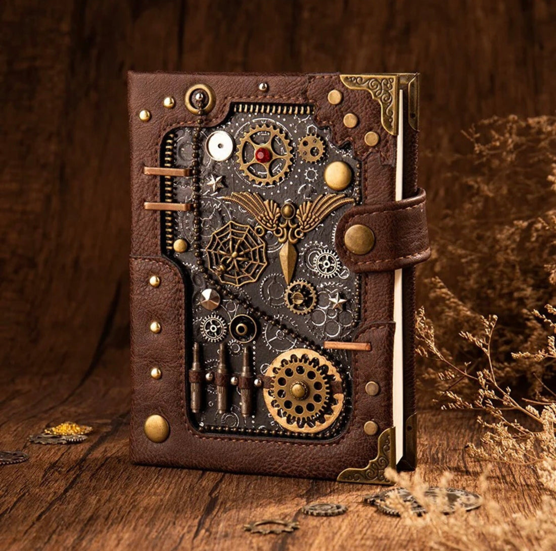 Steampunk Journal & Pen Set - Vintage Collection - Blue - Green