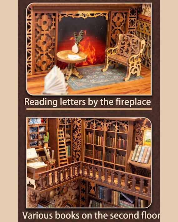 Eternal Bookstore DIY Book Nook Wooden Puzzle